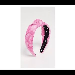Lele Sadoughi Hot Pink Tie-Dye Knotted Headband